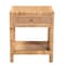 Baxton Studio Adelia Modern Bohemian Natural Rattan and Mahogany Wood 1-Drawer Nightstand 229-13149-ZORO - alternate 9